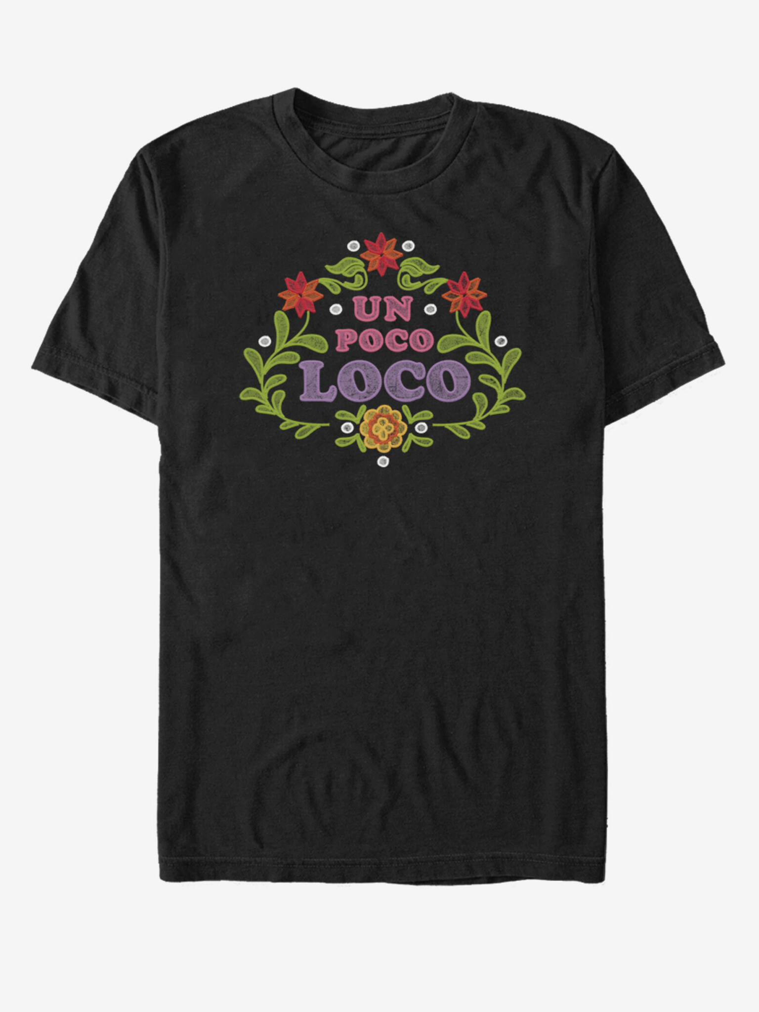 ZOOT.Fan Un Poco Loco Floral Emb Pixar Tricou Negru - Pled.ro