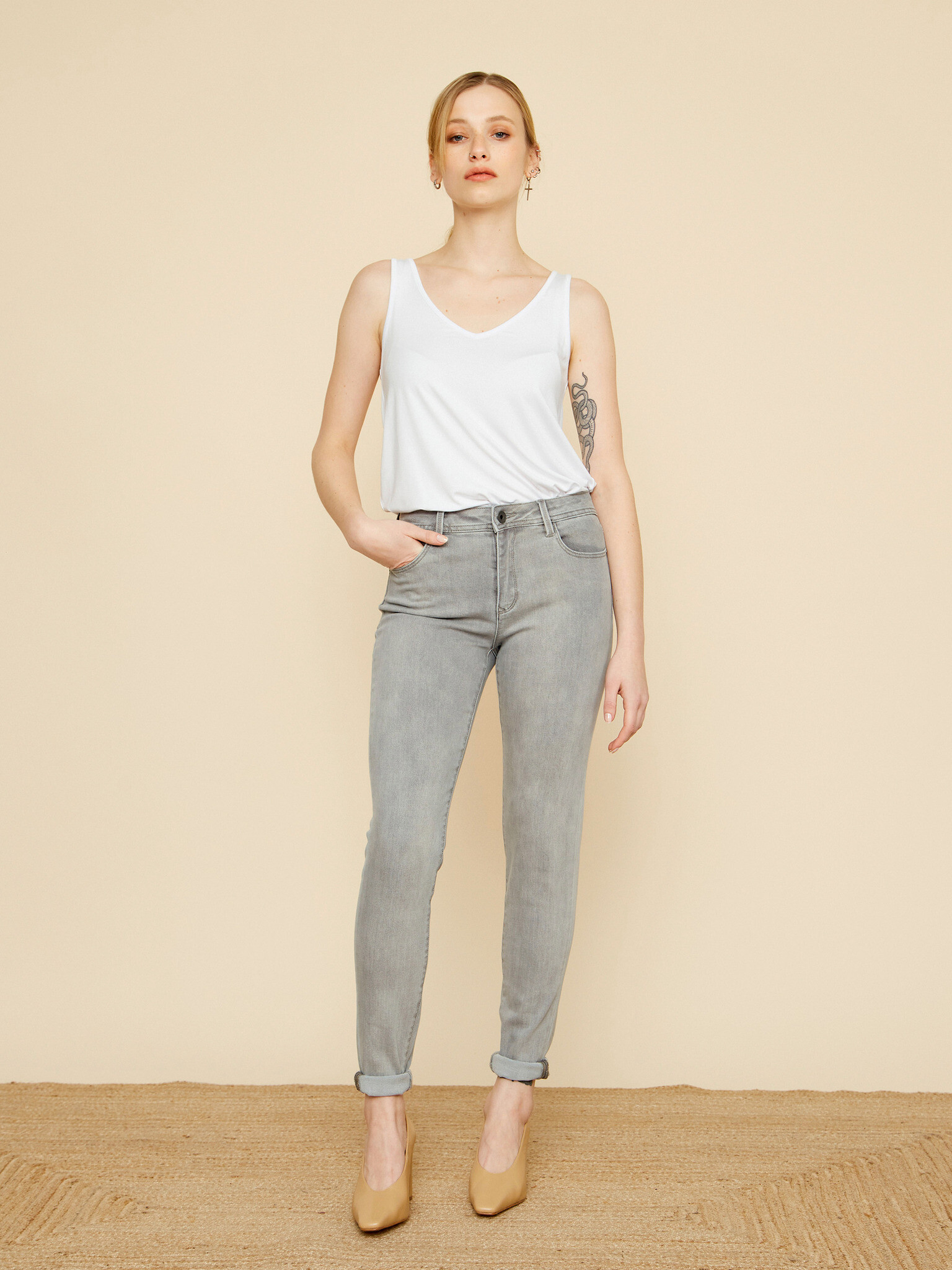 ZOOT.lab Pippa Jeans Gri - Pled.ro