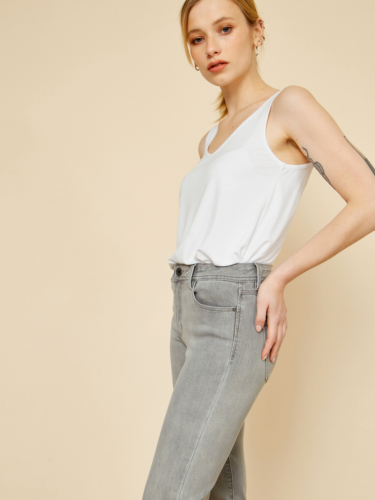 ZOOT.lab Pippa Jeans Gri - Pled.ro