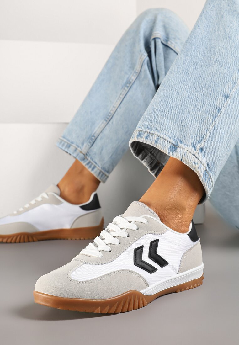 888 Adidași Alb-Negru în Stilul Tenisilor Clasici cu Cusături Decorative Mepnia