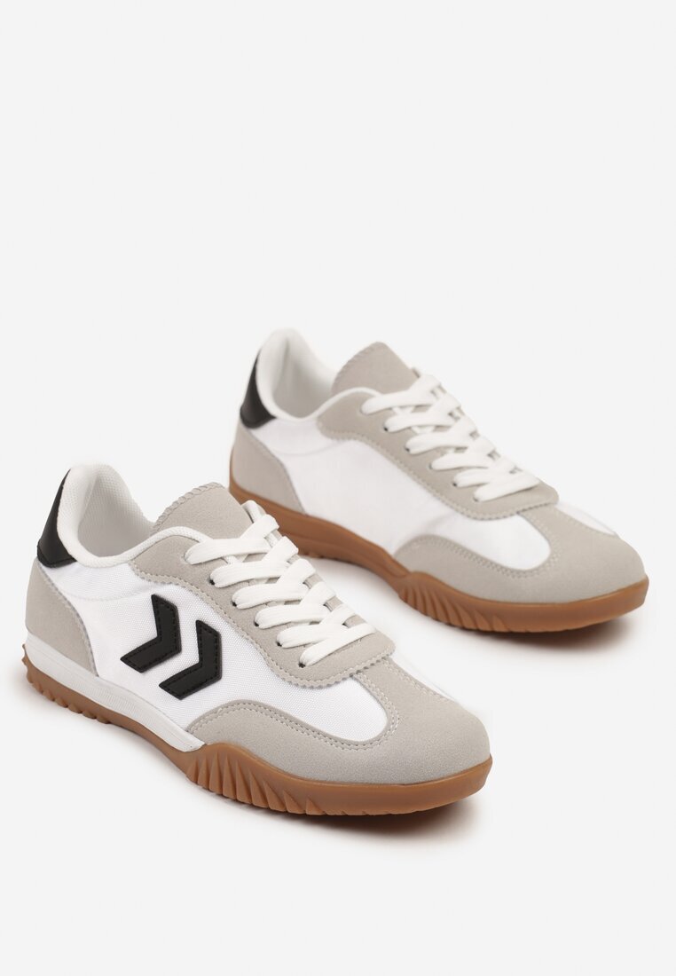 888 Adidași Alb-Negru în Stilul Tenisilor Clasici cu Cusături Decorative Mepnia