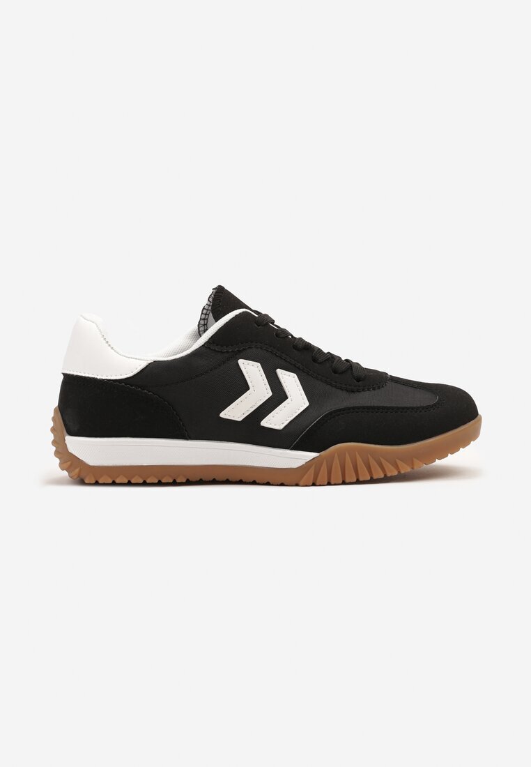 888 Adidași Negru-Alb în Stil Clasic de Teniși cu Cusături Decorative Mepnia