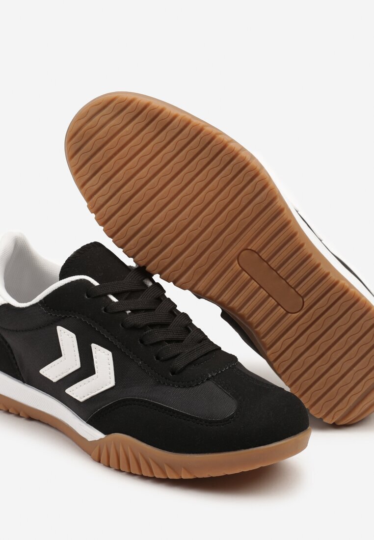 888 Adidași Negru-Alb în Stil Clasic de Teniși cu Cusături Decorative Mepnia