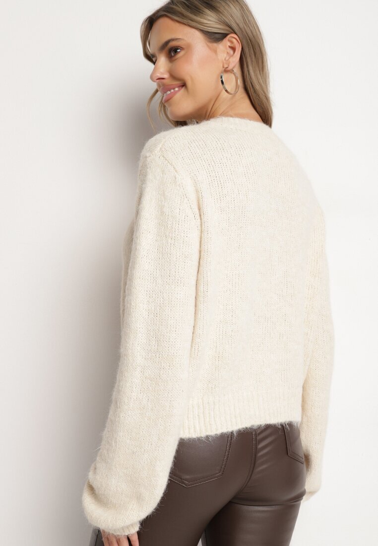 acajo Cardigan bej casual cu croială clasică Riathiel
