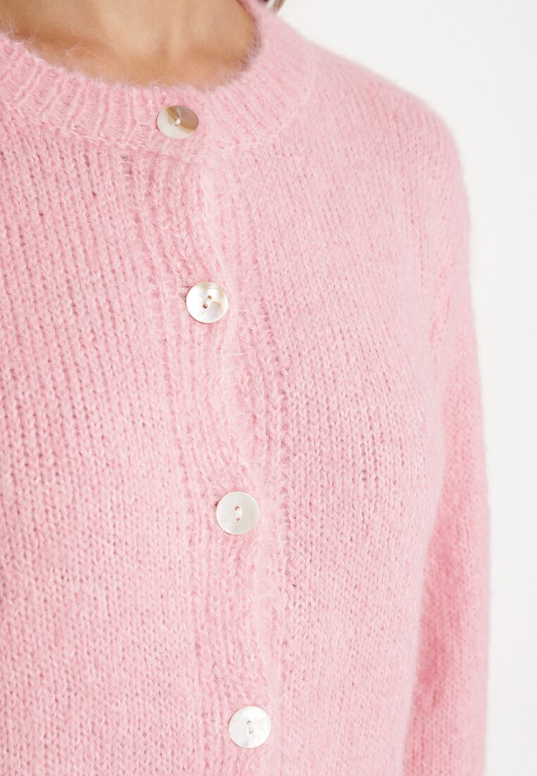 acajo Cardigan Roz Casual cu croială clasică Riathiel