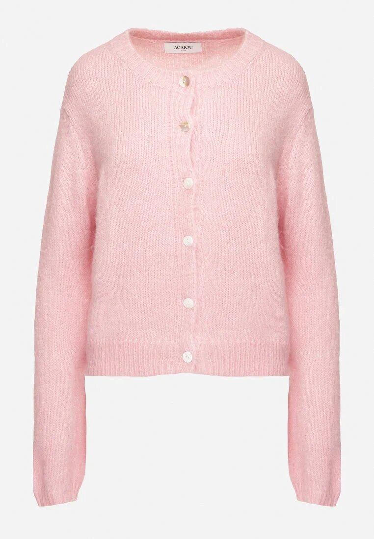 acajo Cardigan Roz Casual cu croială clasică Riathiel