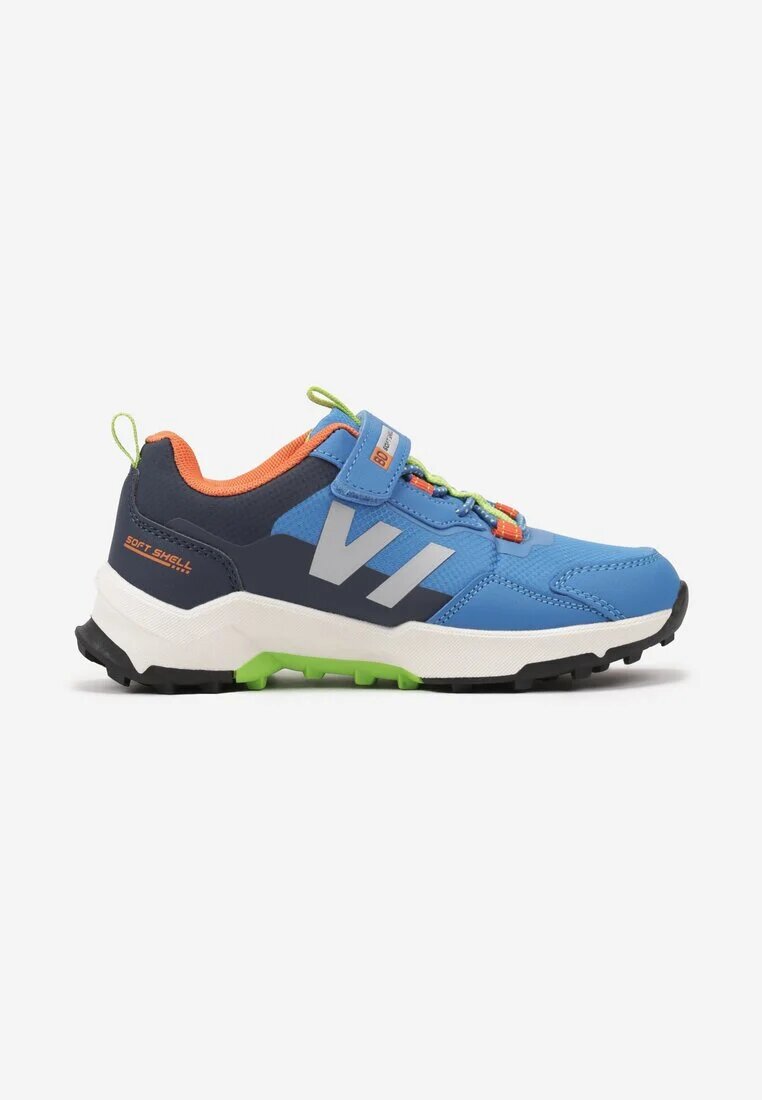  Adidași Albastre Plati Cu șireturi cu model geometric Ellitrien