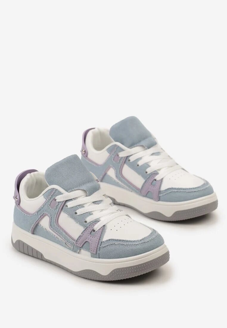  Adidași Albaștri-Albi cu inserții din denim Asailla