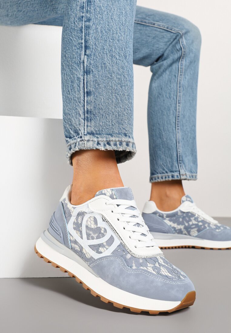  Adidași Albaștri Decorați cu dantelă Callriva