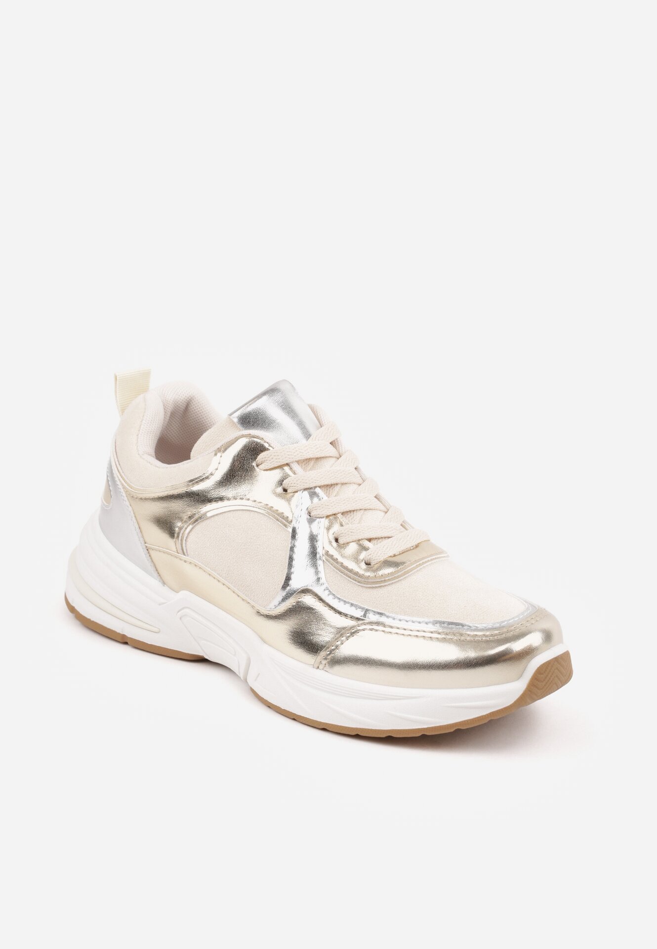  Adidași Bej-Aurii cu Bordură Metalică Ovanaia