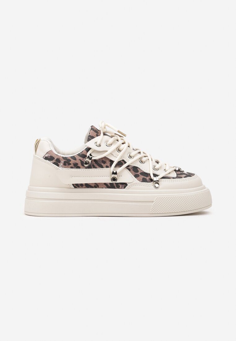  Adidași bej cu imprimeu leopard Calidi
