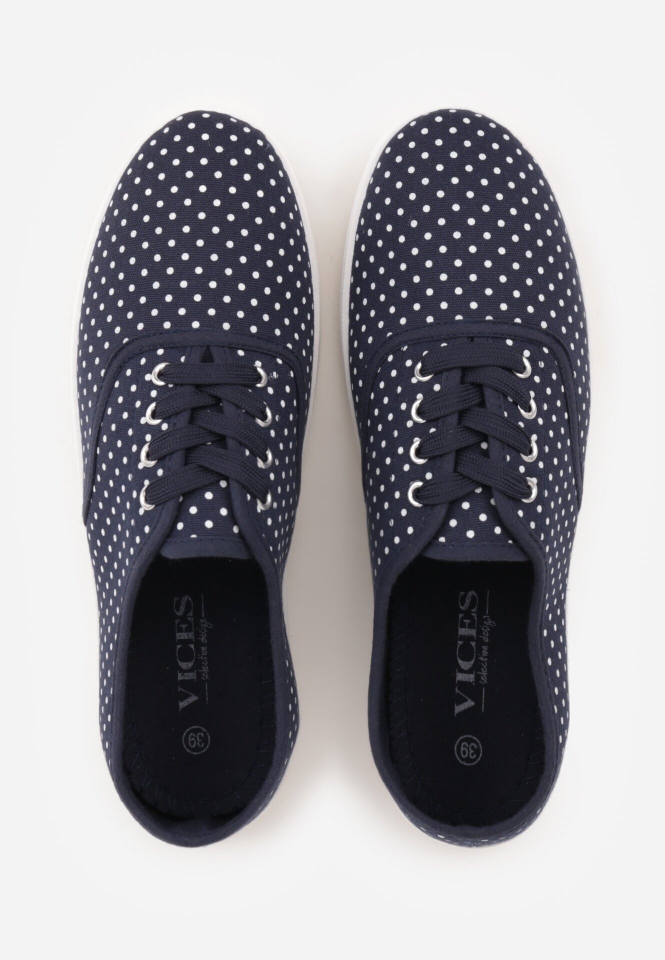  Adidași bleumarin cu buline sub gleznă Renormia