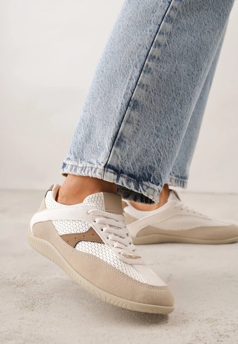  Adidași Maro Decorați cu Motiv Geometric Lamemisia