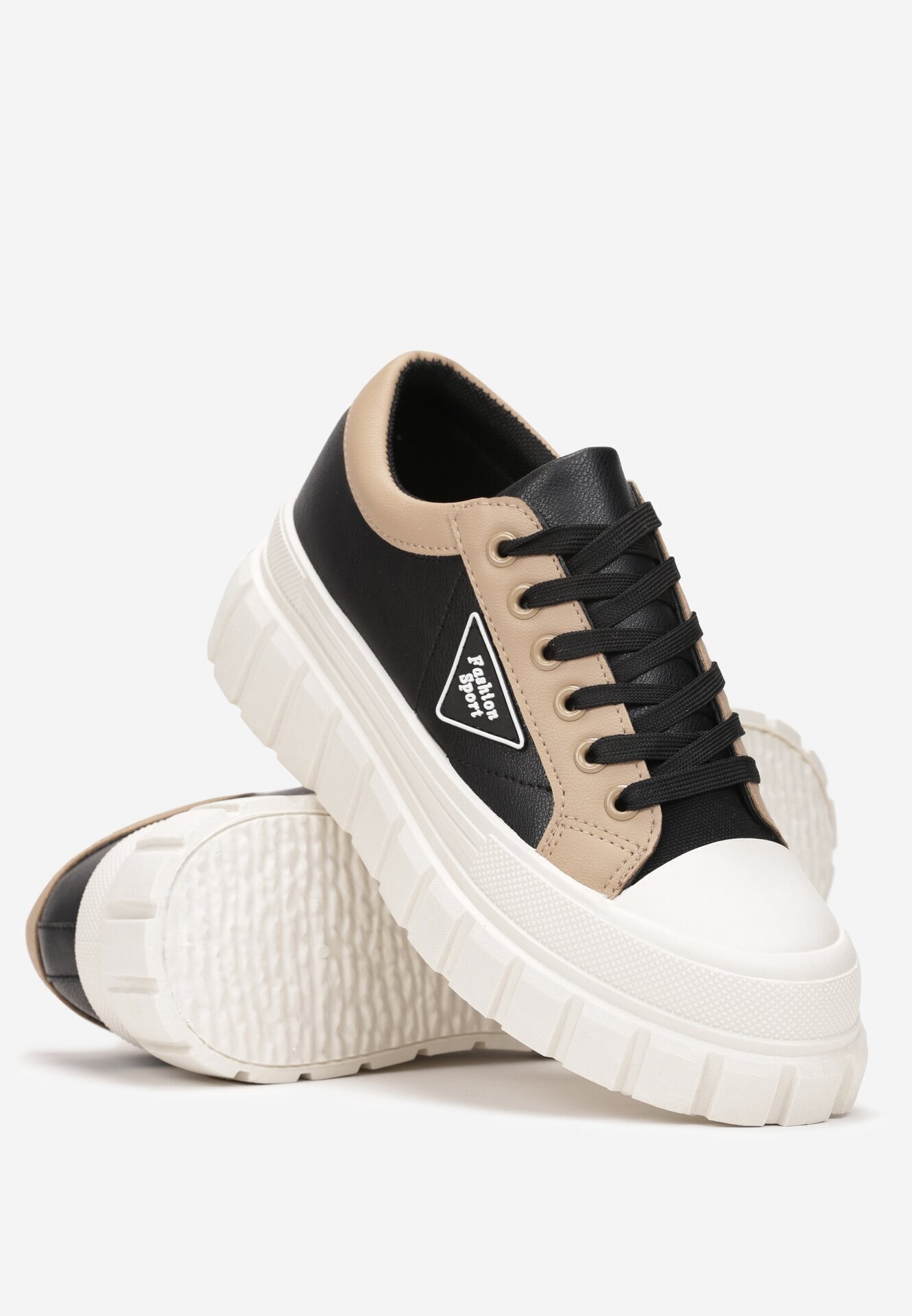  Adidași Negre Cu șireturi cu platformă Erabel