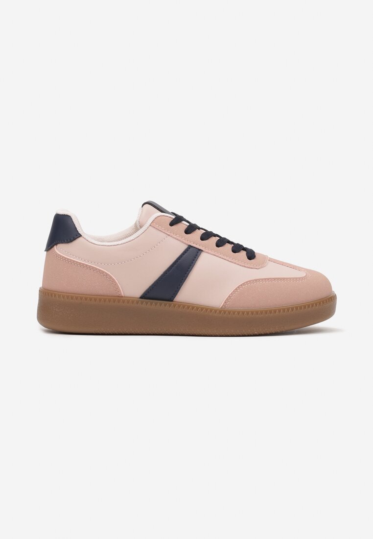  Adidași Roz-Bleumarin în Stil Tenis Decorați cu baretă Elhanis