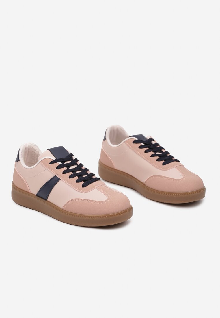  Adidași Roz-Bleumarin în Stil Tenis Decorați cu baretă Elhanis