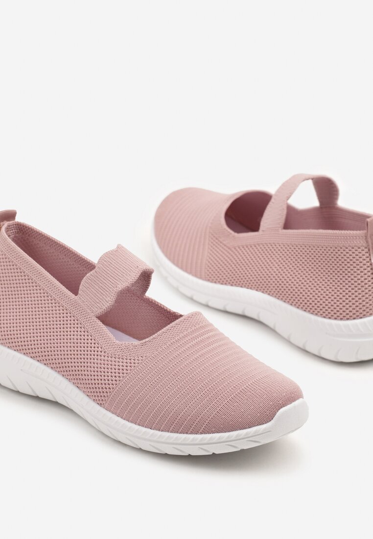  Adidași Roz slip-on cu Baretă Decorativă și Perforații Zelsedi