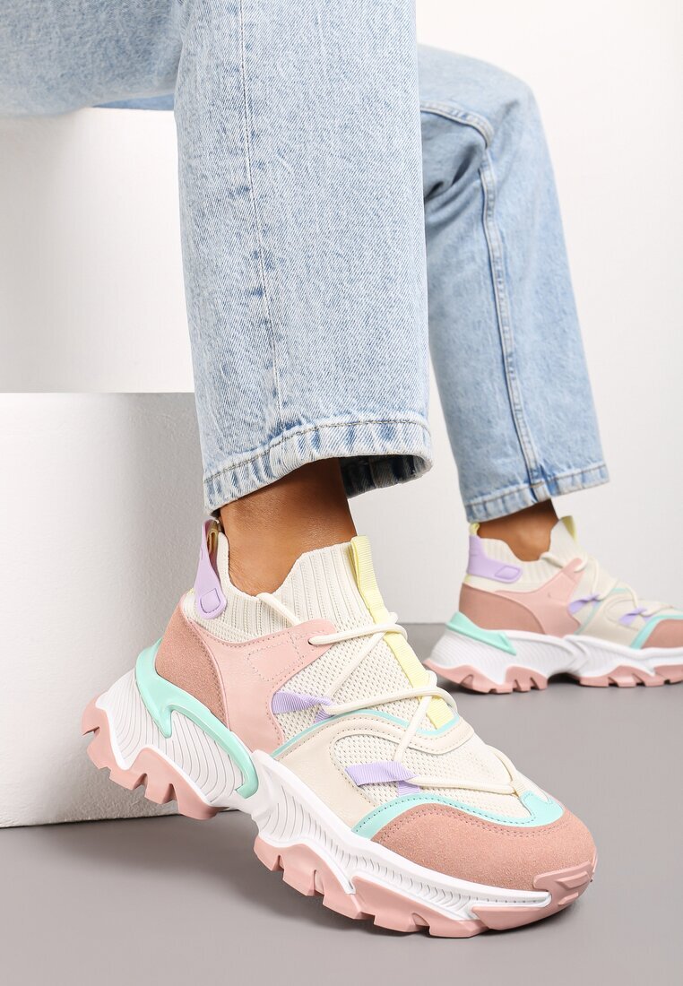  Adidași Roz Slip-on cu carâmb elastic și inserții decorative Ihiannon
