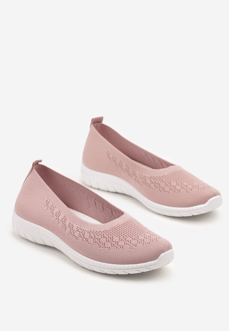  Adidași Roz Slip-on cu Perforații Delicate Firsedi
