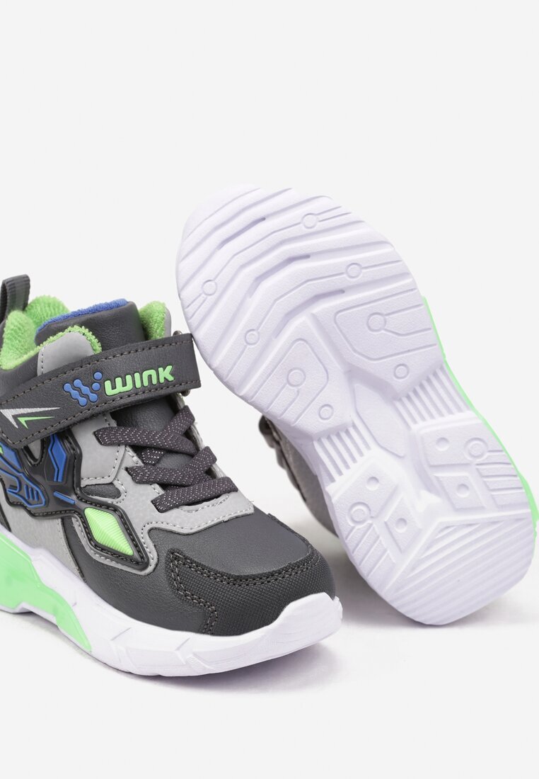  Adidași sport tip sneakers Gri Plați cu LED-uri și Ornamente Geometrice cu scai Erithrea