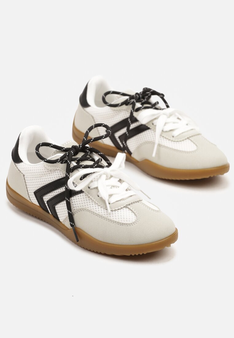  Adidași Tenisi Albi cu Motiv Geometric Telanilia
