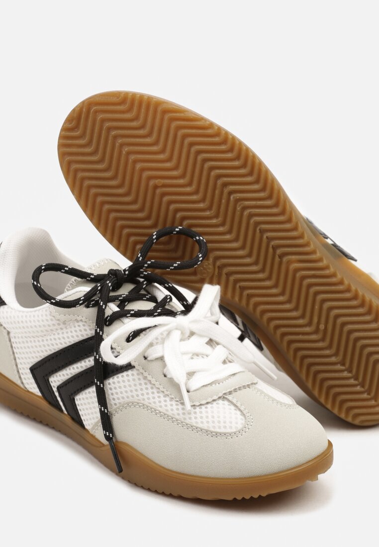  Adidași Tenisi Albi cu Motiv Geometric Telanilia