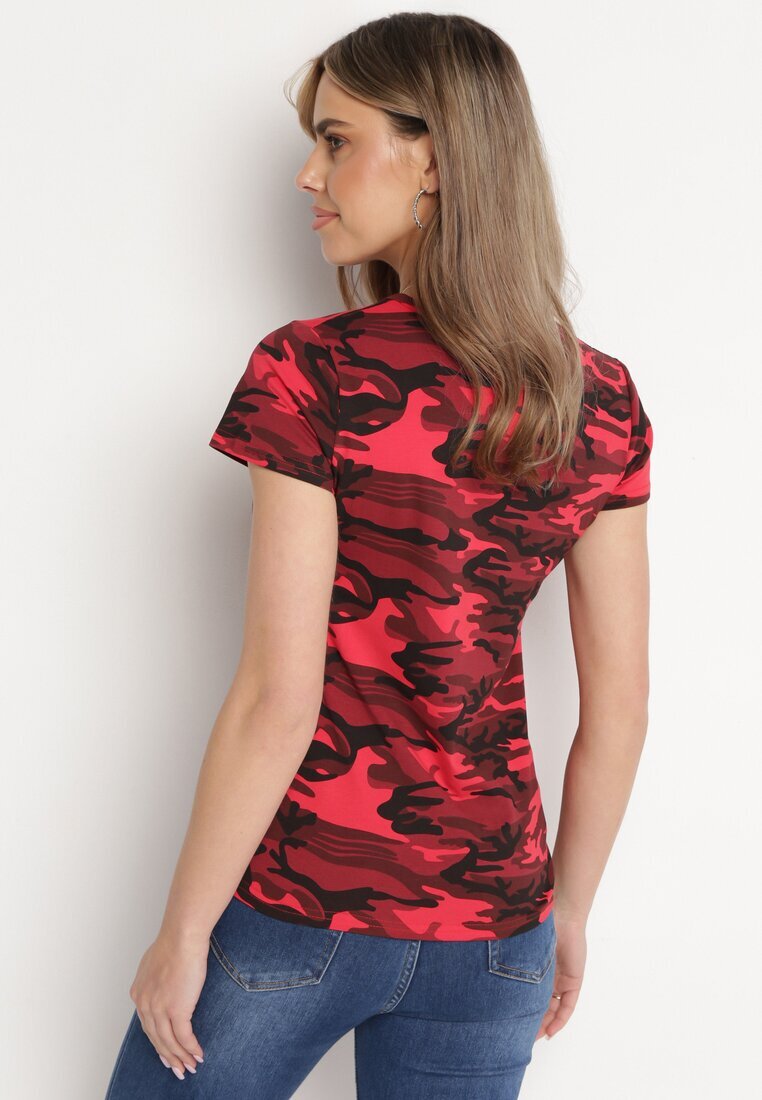 alnwick Tricou roșu de bumbac camuflaj Navaria