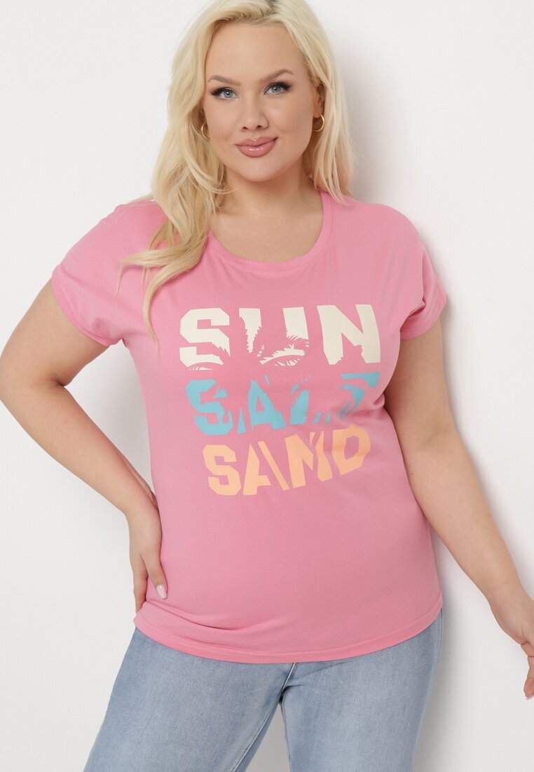 alnwick Tricou Roz cu inscripție în față Vanneli