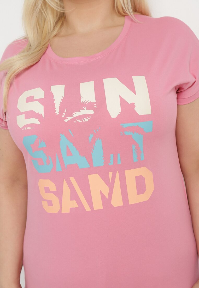 alnwick Tricou Roz cu inscripție în față Vanneli