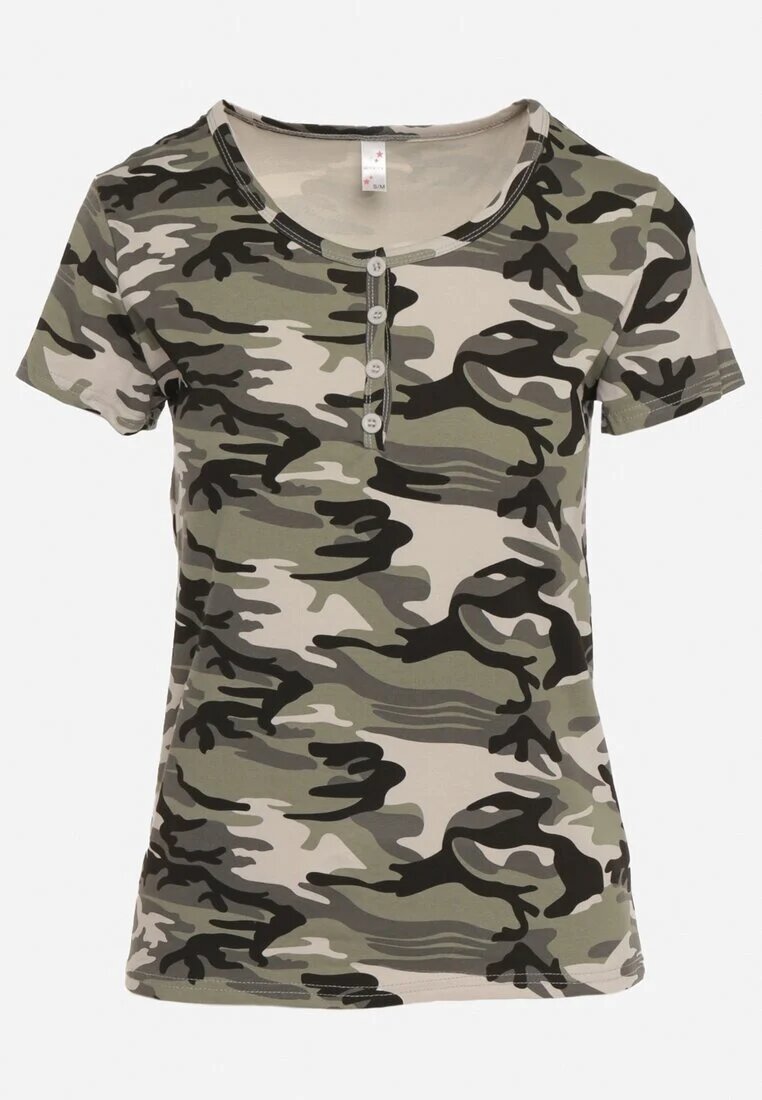 alnwick Tricou Verde Din bumbac Camuflaj Navaria