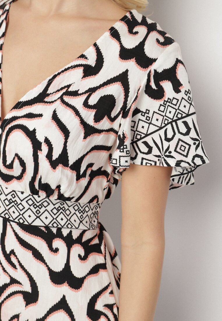 ann gissy Rochie Neagră cu croială evazată cu model ornamental Tillivene