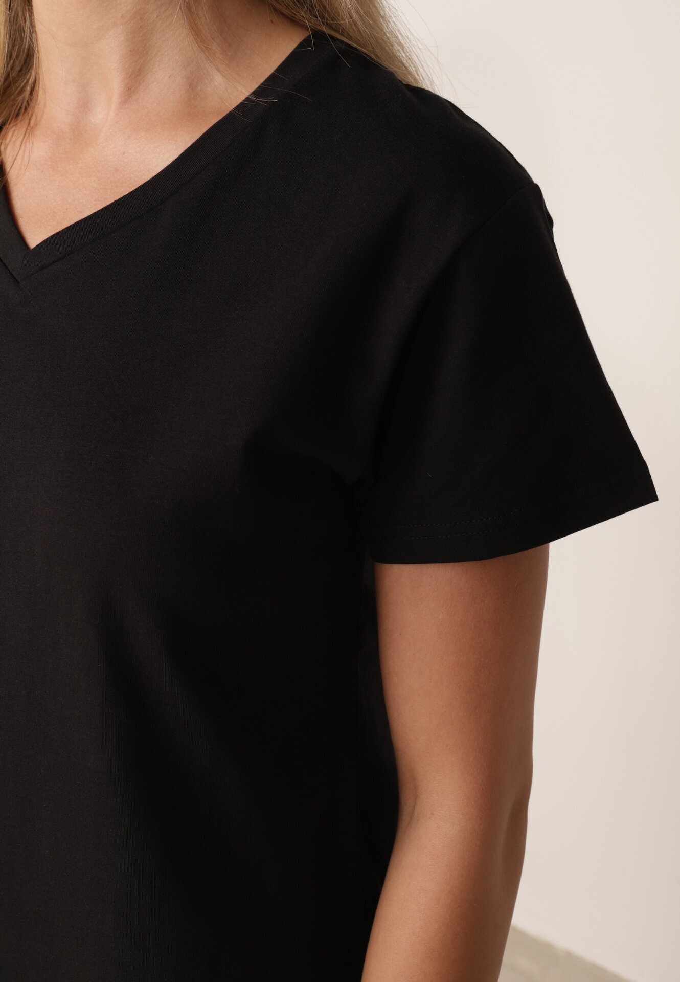 ann gissy Tricou Negru Din Bumbac cu Croială Clasică Iridessae