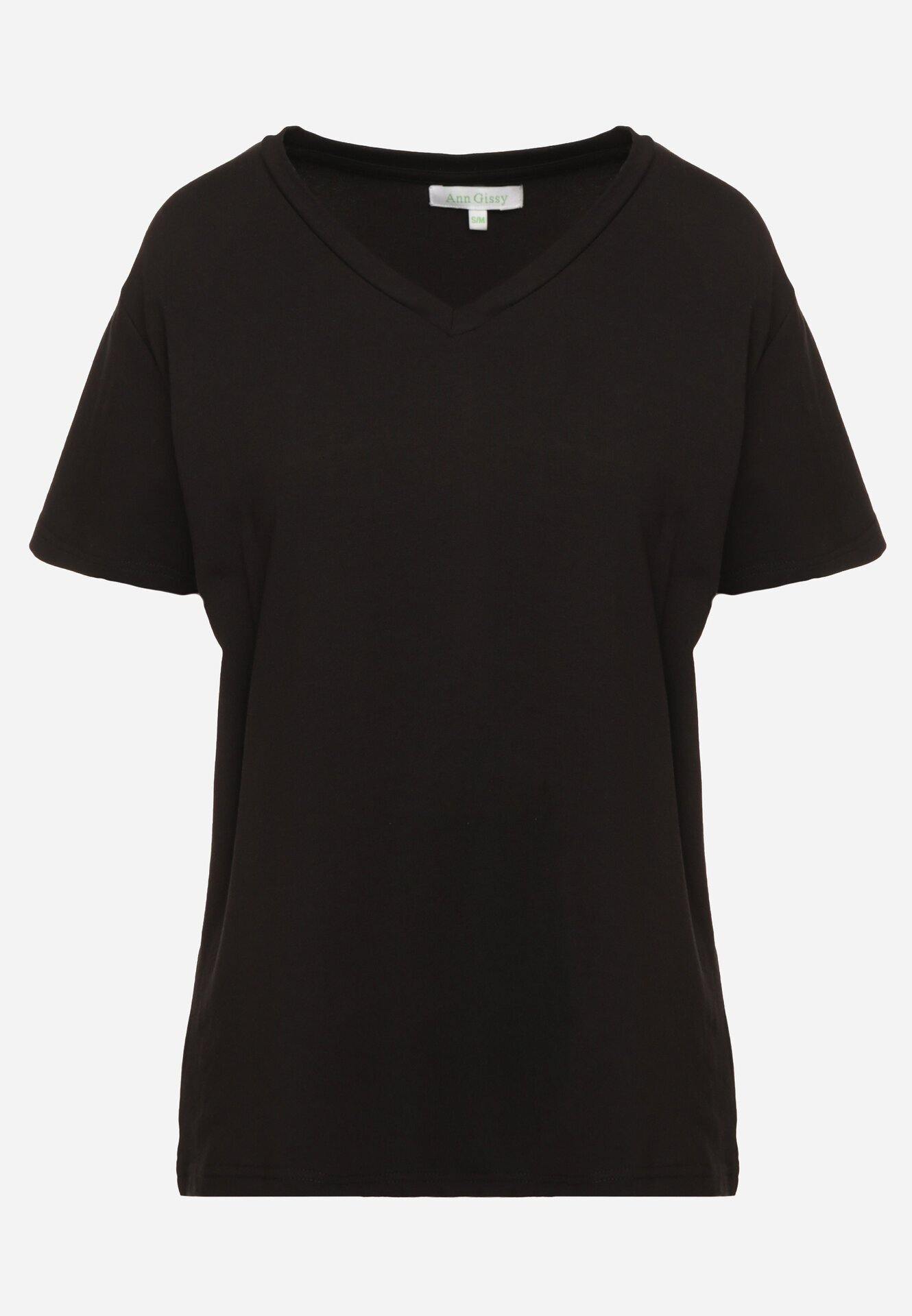 ann gissy Tricou Negru Din Bumbac cu Croială Clasică Iridessae