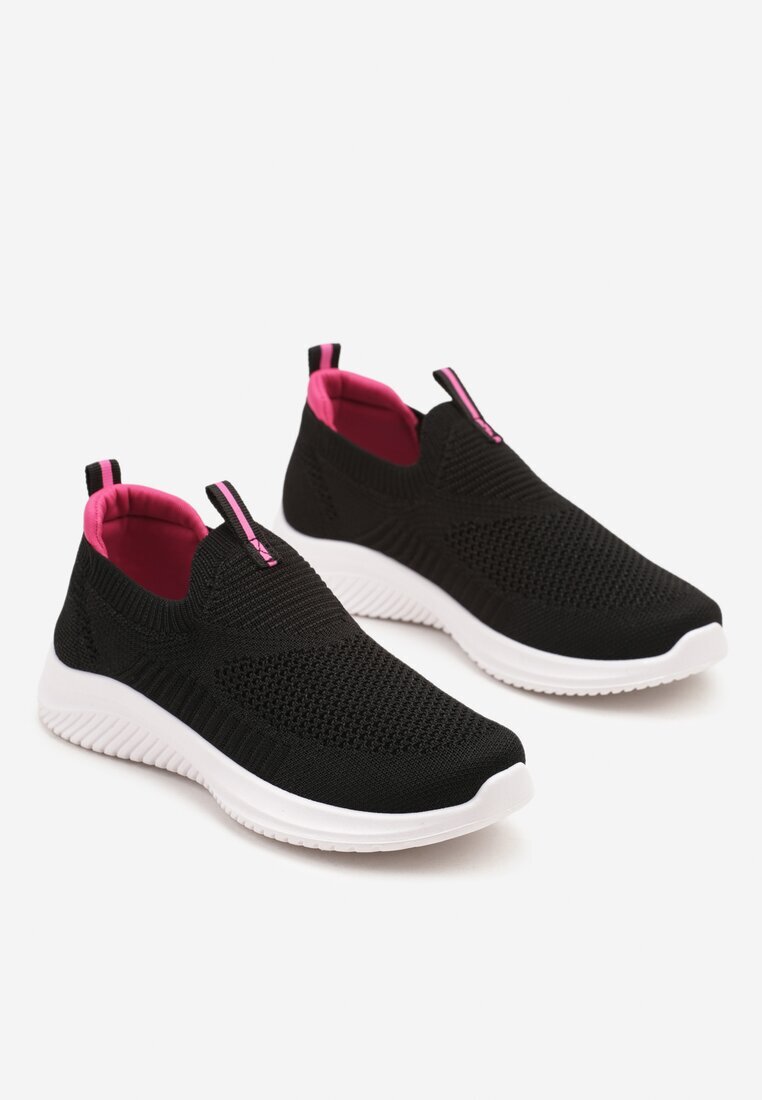 apawwa Adidași sport Negru-Fuchsia Slip-on din plasă cu talpă din spumă Eldriva
