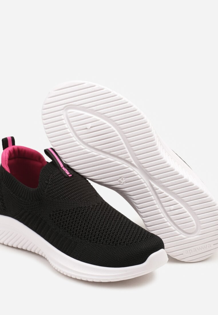 apawwa Adidași sport Negru-Fuchsia Slip-on din plasă cu talpă din spumă Eldriva