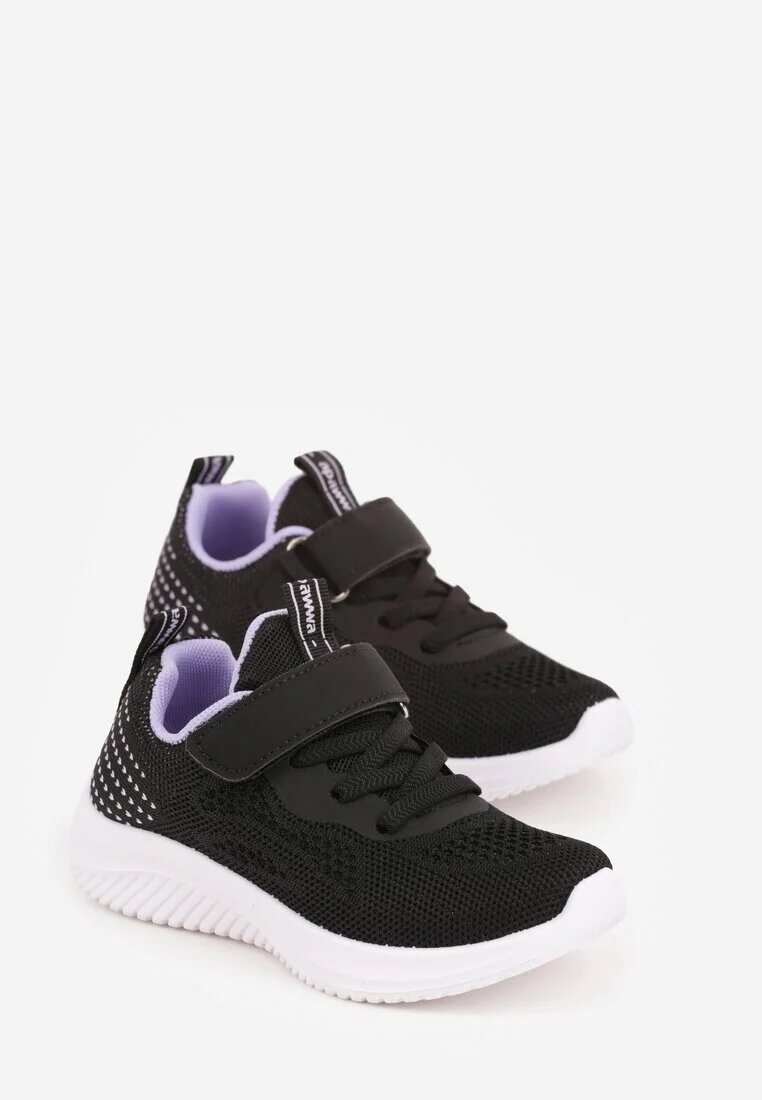 apawwa Adidași Sport Negru-Violet cu Perforații și Talpă Embosată Uriltora