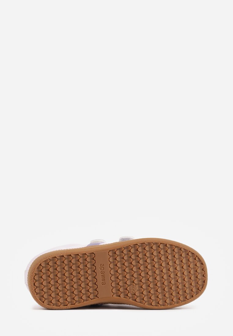 apawwa Adidași sport Violet cu Branț din Piele și Curele Decorative Menilane