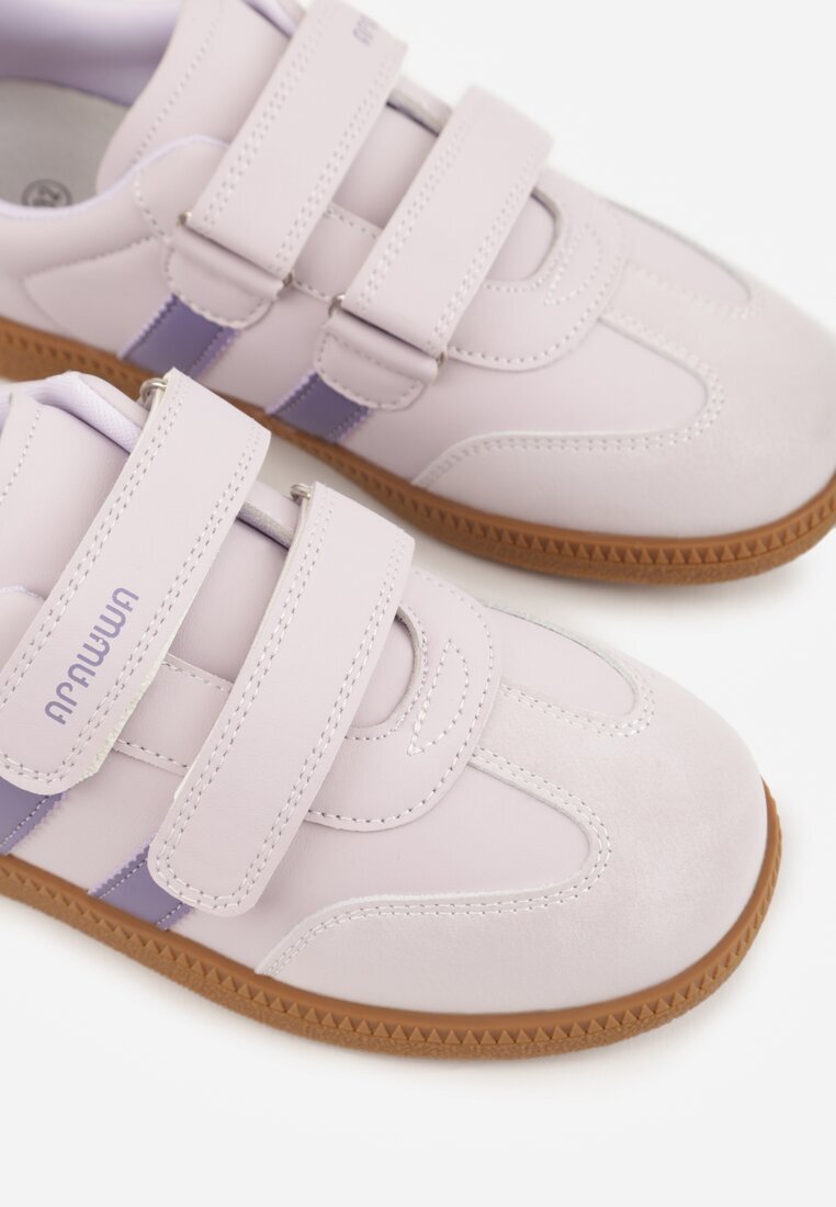 apawwa Adidași sport Violet cu Branț din Piele și Curele Decorative Menilane