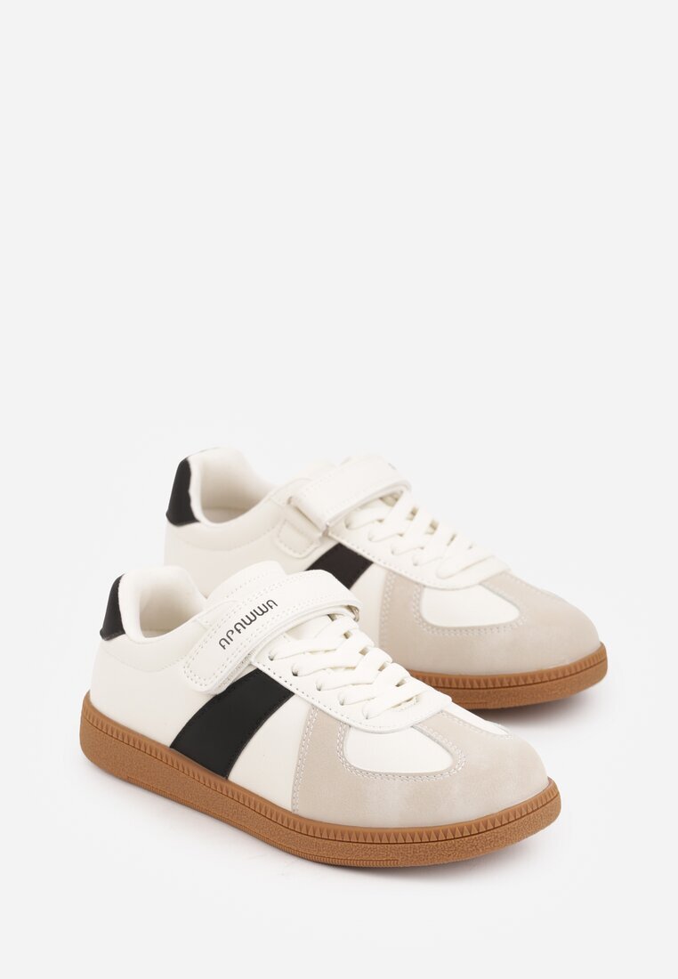 apawwa Încălțăminte Sport Bej și Negru Sneakers în Stil Tenis Aurarenna