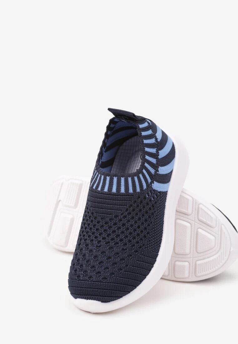 apawwa Pantofi Sport Adidași Bleu marin-Albastru cu Dungi Liramesa