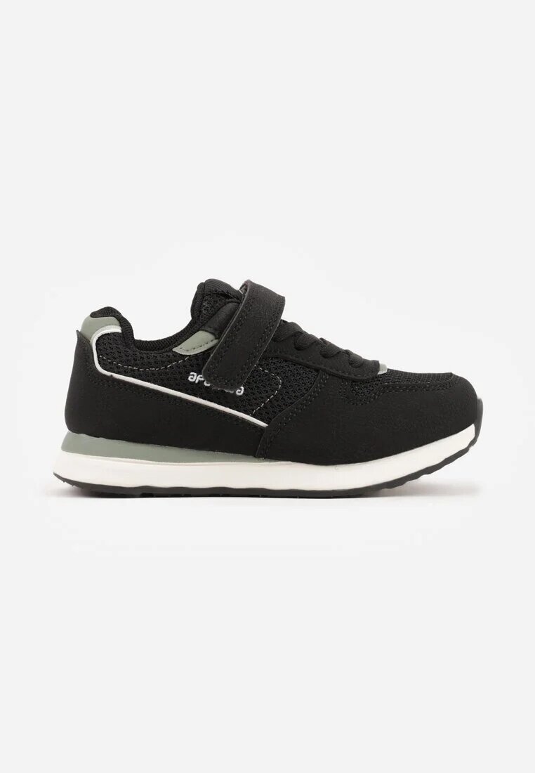 apawwa Pantofi Sport Adidași Negri cu Branț din Piele și Inserții din Plasă Phaethiax