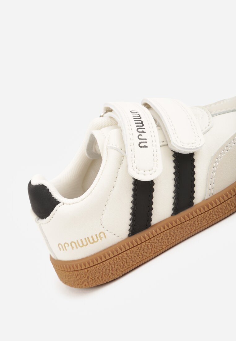 apawwa Pantofi Sport Bej Adidași cu Branț din Piele Naturală și Barete Petogenia