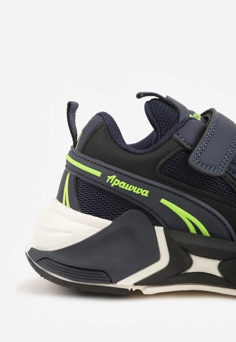 apawwa Pantofi Sport Bleumarin Sneakers cu Motiv Geometric Hythia