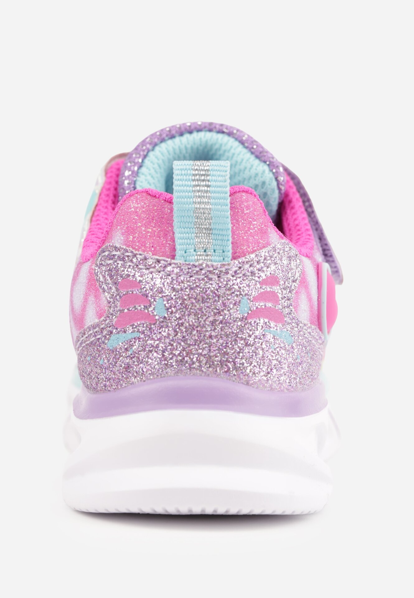 apawwa Pantofi sport cu lumini LED pe talpă groasă cu motiv fluture Calarissa Mov