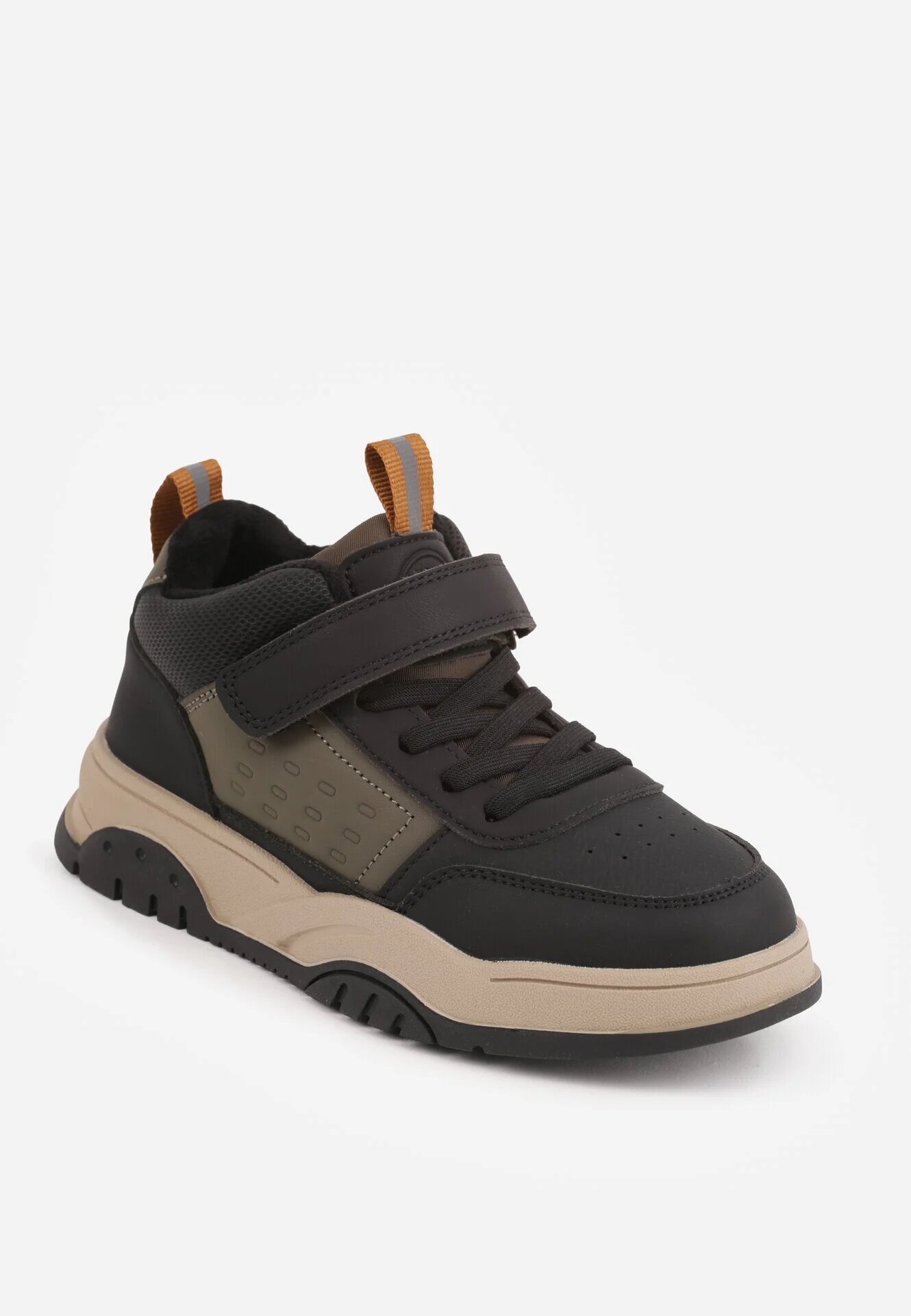 apawwa Pantofi sport din denim cu detaliu embosat decorativ pe laterală Bamatali Negri