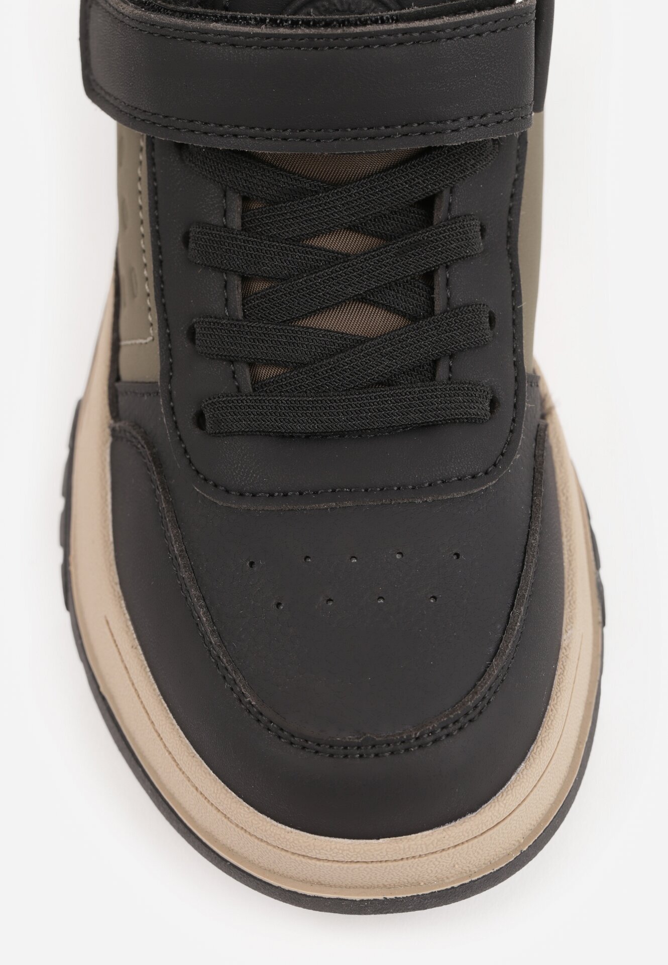 apawwa Pantofi sport din denim cu detaliu embosat decorativ pe laterală Bamatali Negri