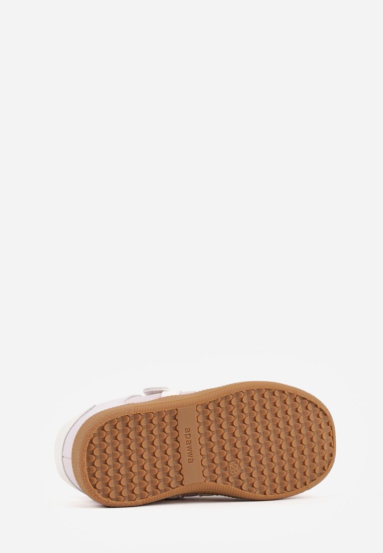apawwa Pantofi Sport Mov Sneakers cu Branț din Piele și Barete Fyrora