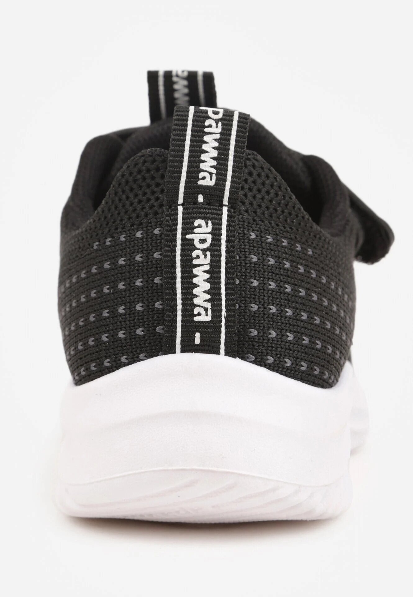 apawwa Pantofi Sport Negru-Alb Sneakers cu Perforații și Talpă în Relief Uriltora