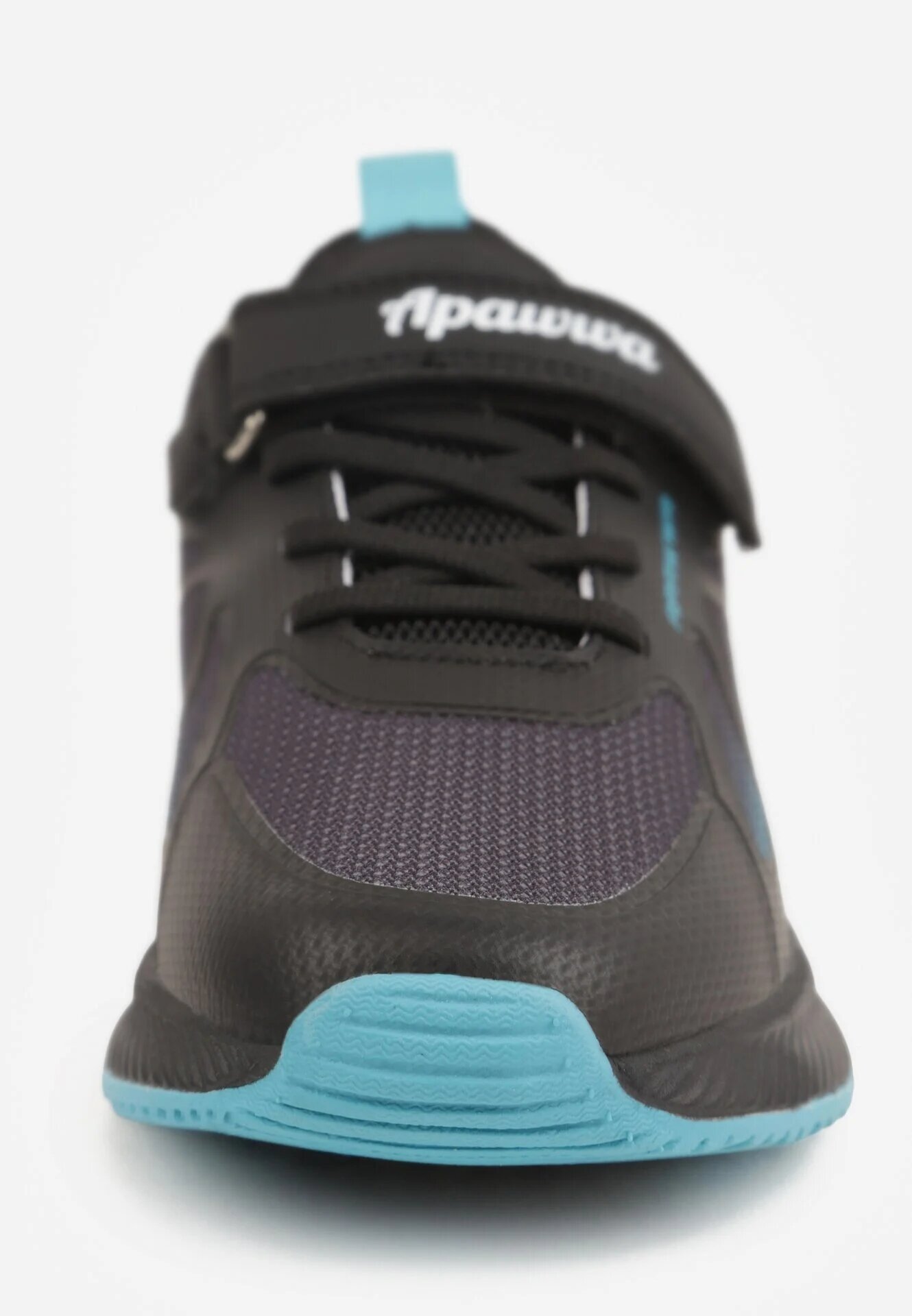 apawwa Pantofi Sport Negru-Bleumarin Sneakers cu Model Geométric Phalilopei