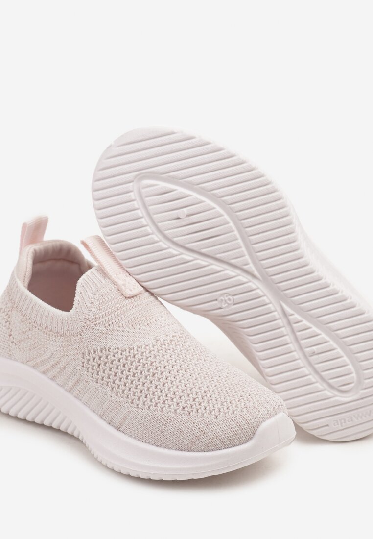 apawwa Pantofi Sport Roz Sneakers cu Partea Superioară Elastică Liasoria